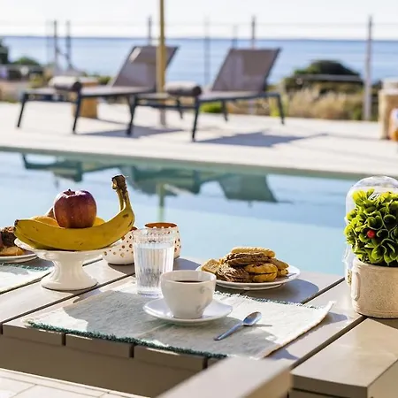 ヴィラ Kiotari Akti Beachfront *