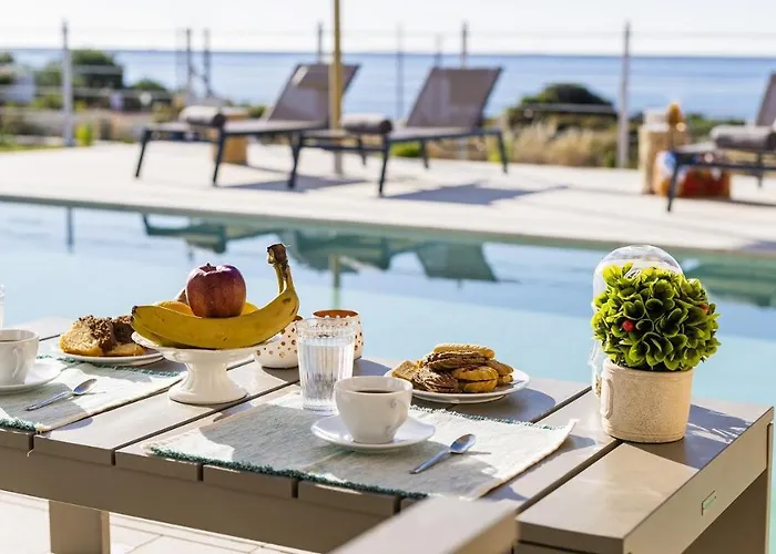 ヴィラ Kiotari Akti Beachfront *